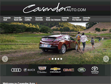 Tablet Screenshot of cavenderauto.com